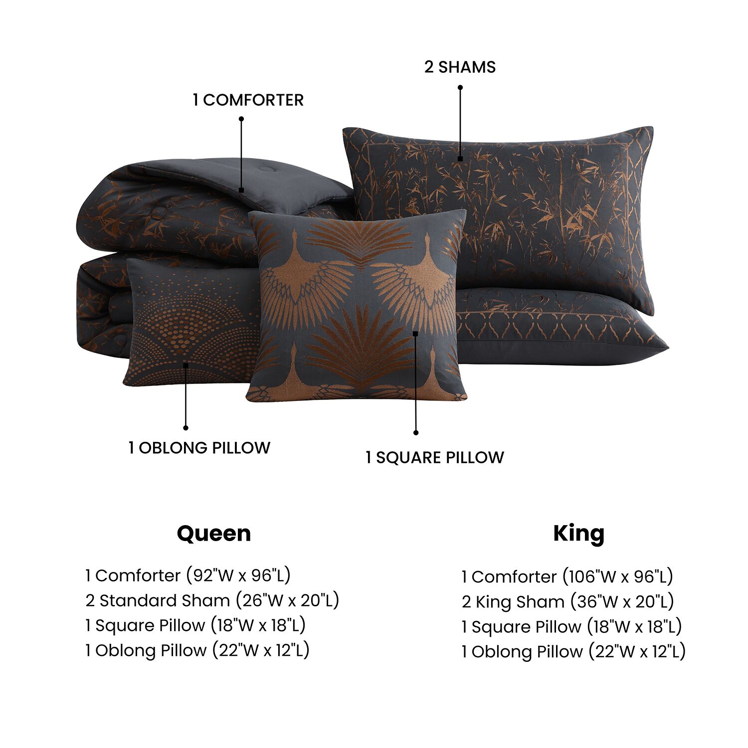 Bebejan Bamaboo Tree 5-pc. Comforter Set