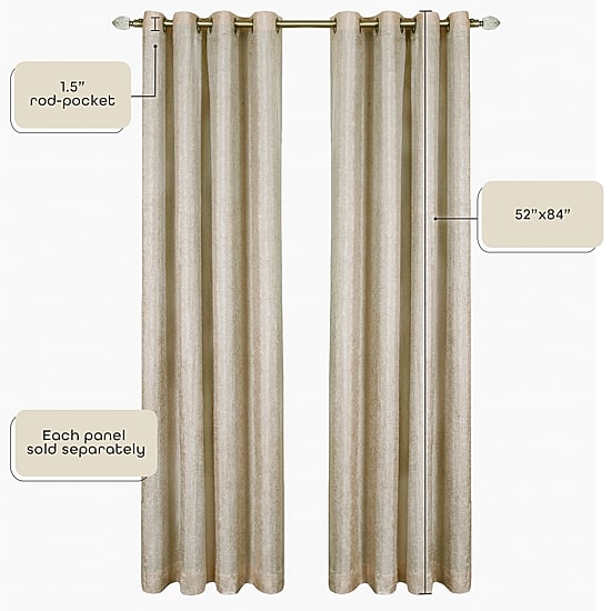 Taylor Grommet Top Energy Saving Blackout Single Curtain Panel