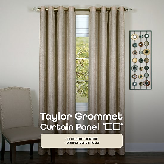 Taylor Grommet Top Energy Saving Blackout Single Curtain Panel