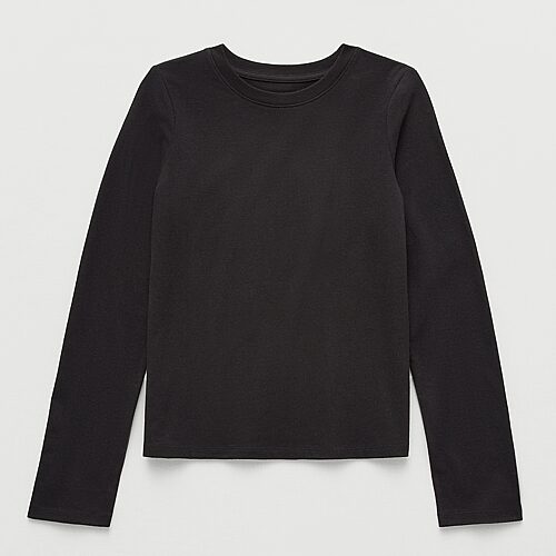 Thereabouts Little & Big Kid Girls Crew Neck Short Sleeve T-shirt In Black