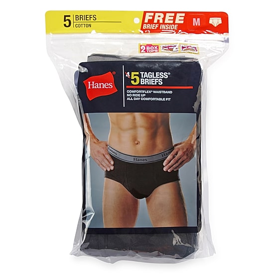 Hanes Fresh Iq Comfortflex Bonus Pack Mens 5 Pack Briefs J7805b