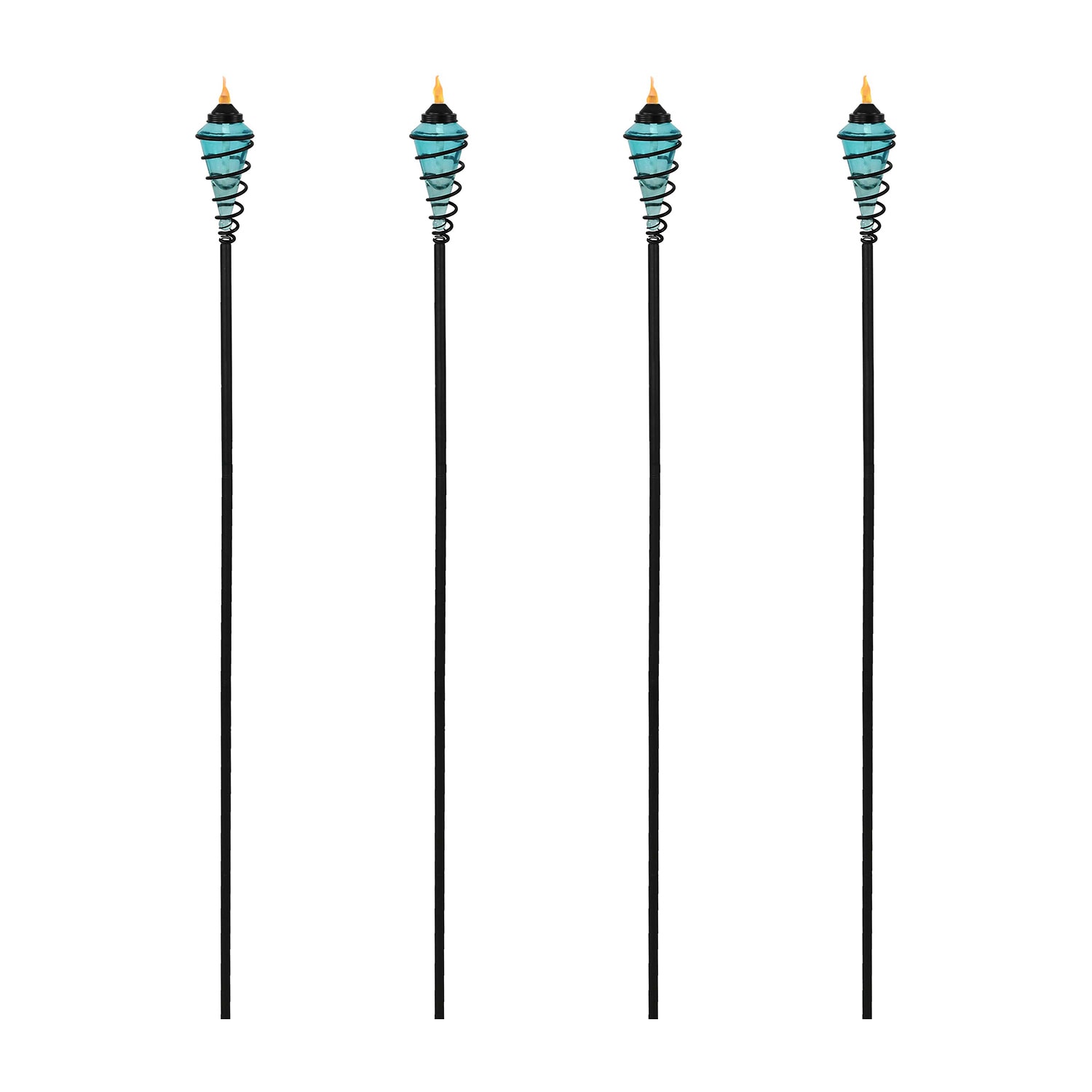Net Health Shops 2-In-1 Patio Set Of 4 Blue Torch