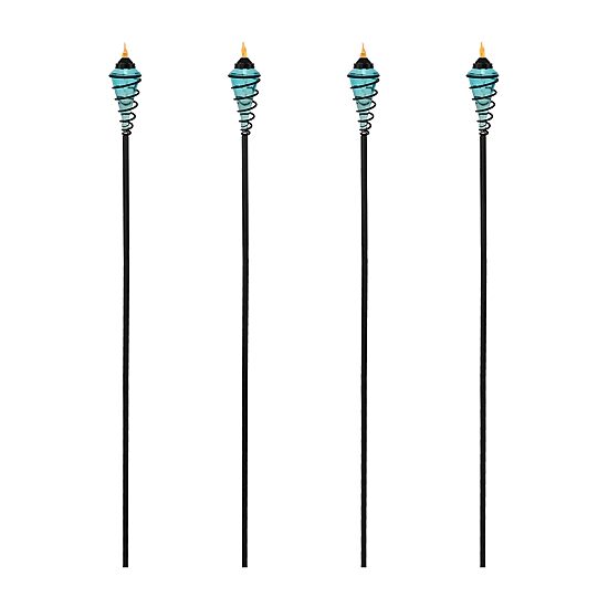 Net Health Shops 2-In-1 Patio Set Of 4 Blue Torch
