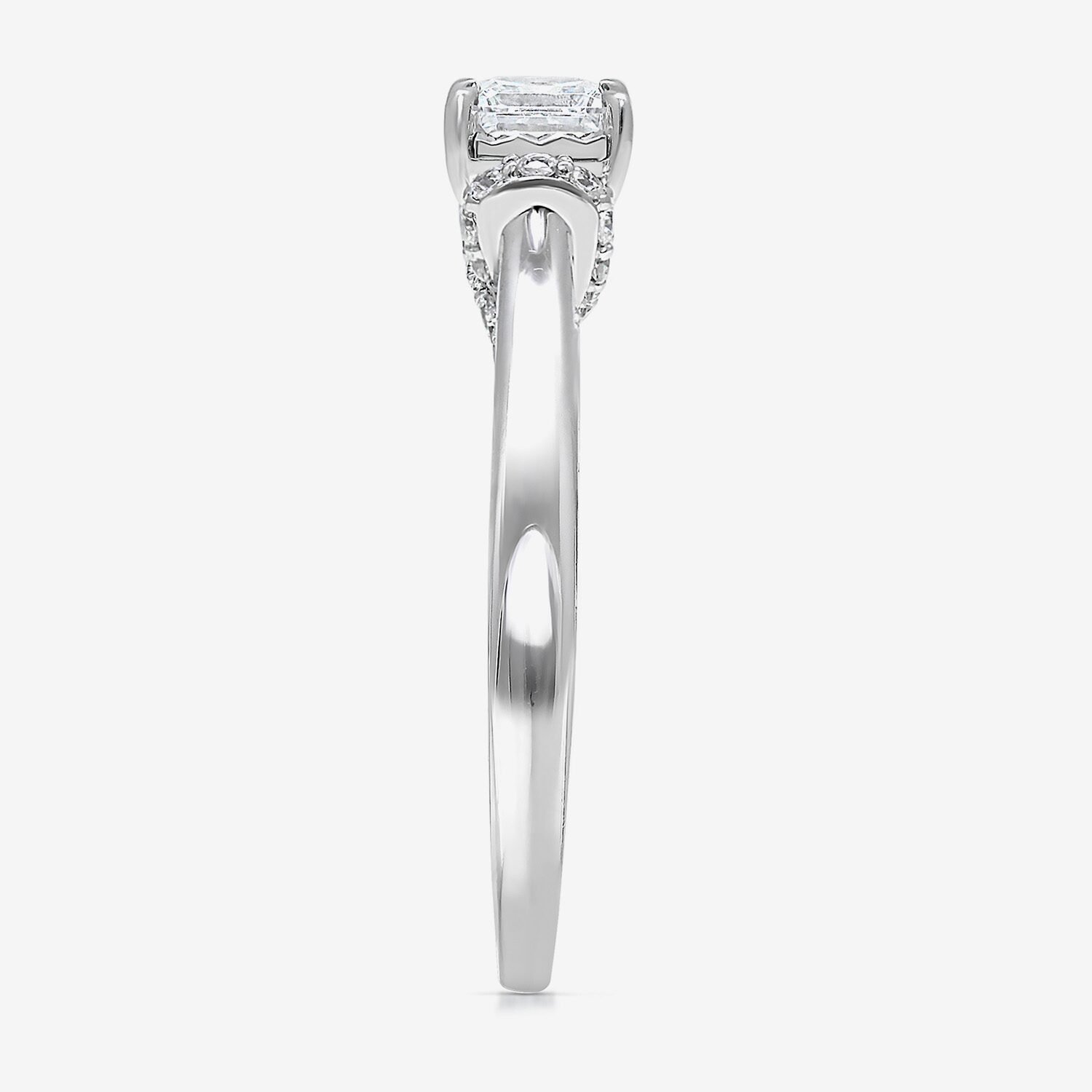 (I / Si2) Womens 1 CT. T.W. Lab Grown White Diamond 10K Gold Engagement Ring
