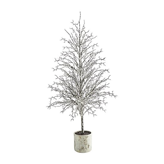 Nearly Natural Twig 6 Foot Potted Christmas Tree
