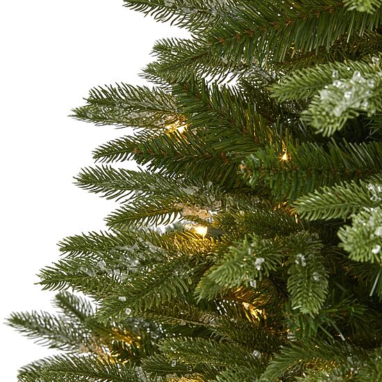 Nearly Natural Snowed 5 Foot Pre-Lit Pine Christmas Tree
