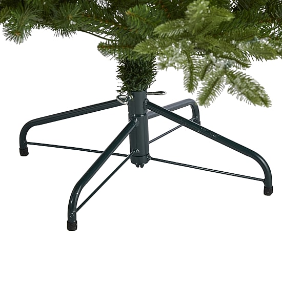 Nearly Natural Snowed 5 Foot Pre-Lit Pine Christmas Tree