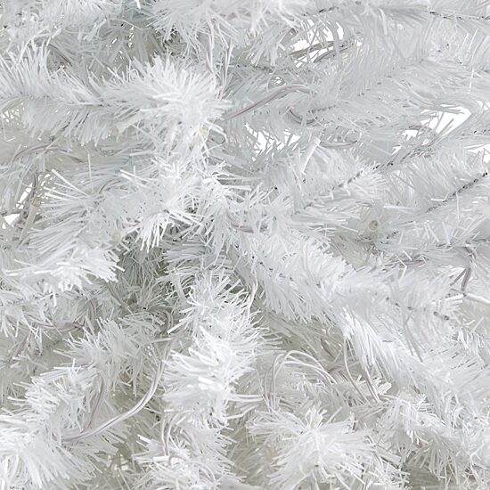 Nearly Natural 50in. White 4 Foot Pre-Lit Potted Pine Christmas Tree