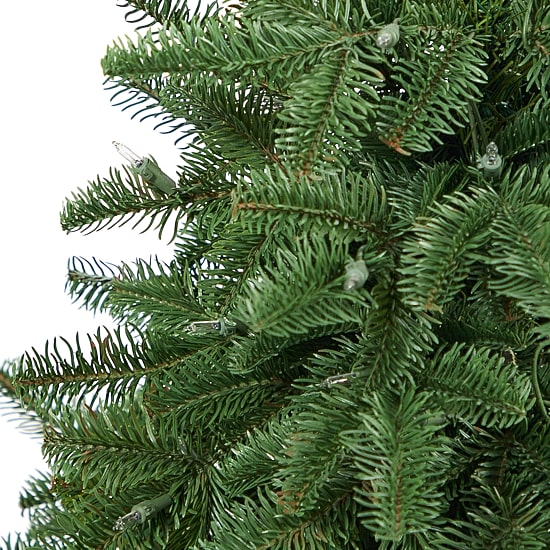 Nearly Natural 3 1/2 Foot Pre-Lit Potted Spruce Christmas Tree