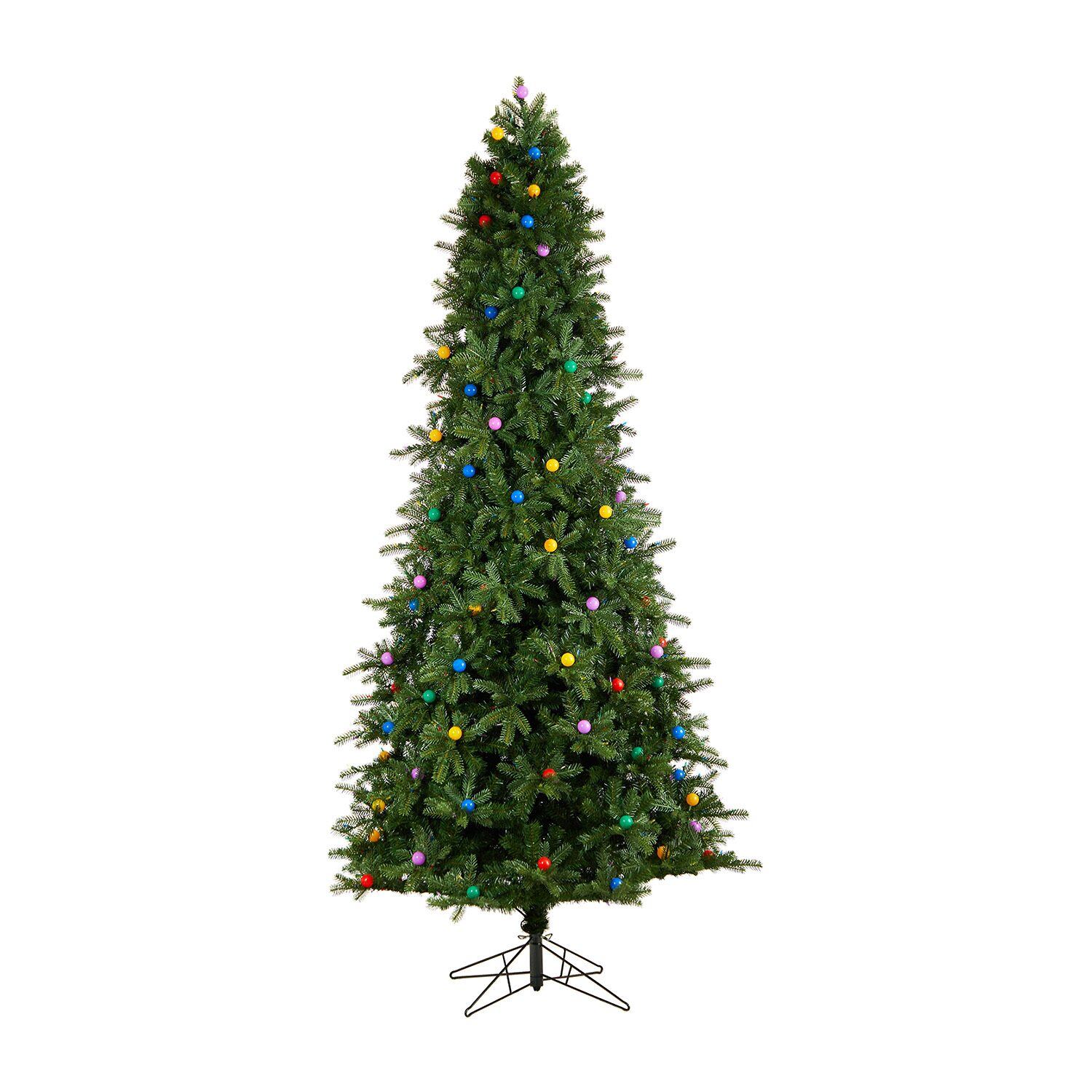Nearly Natural 9 1/2 Foot Pre-Lit Fir Christmas Tree