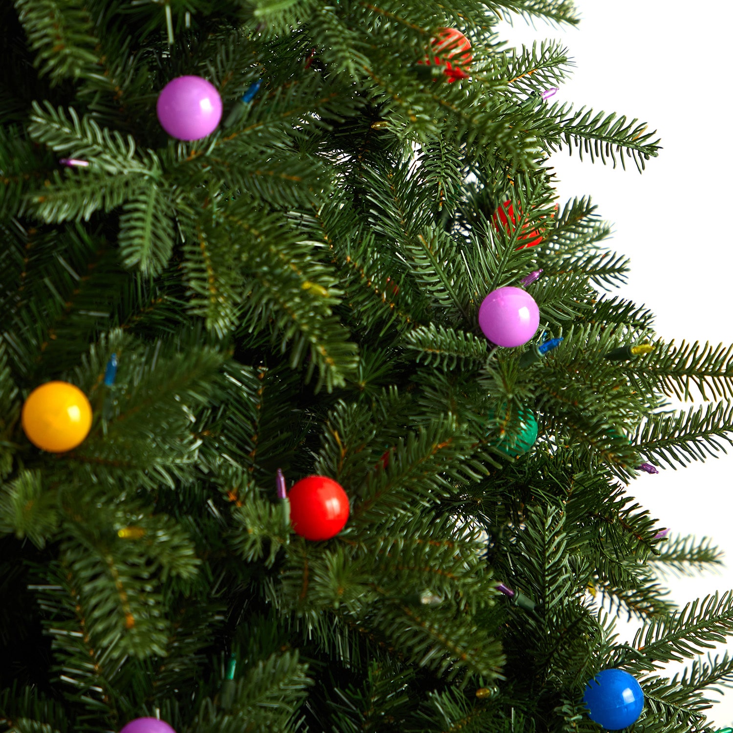 Nearly Natural 9 1/2 Foot Pre-Lit Fir Christmas Tree