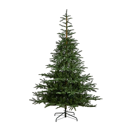 Nearly Natural Layered 8 Foot Pre-Lit Spruce Christmas Tree