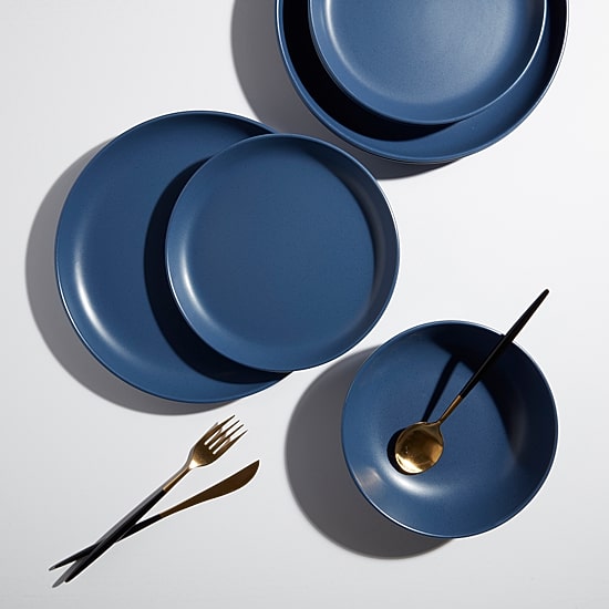 Fieldcrest Legacy Denim 12-pc. Stoneware Dinnerware Set - JCPenney