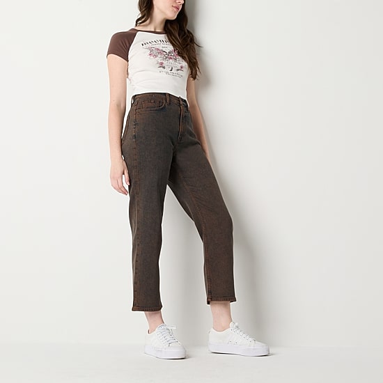 Arizona Womens Juniors Highest Rise Straight Leg Jean