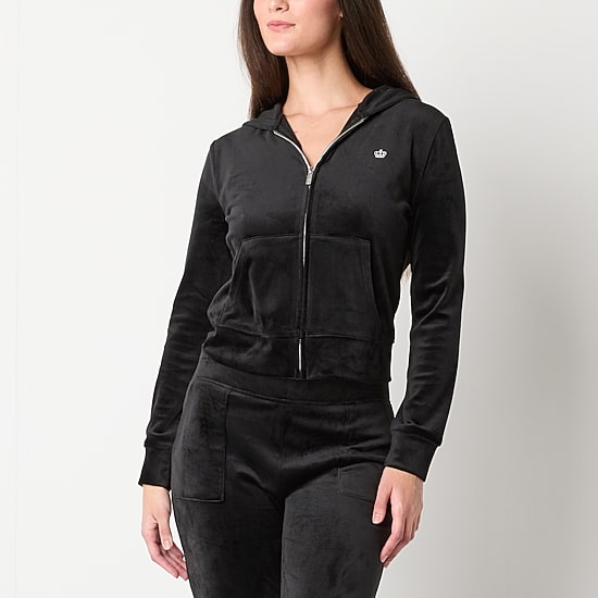 Juicy By Juicy Couture Womens Juniors Midweight Track Jacket