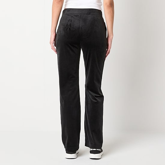Juicy By Juicy Couture Womens Juniors Straight Mid Rise Track Pant