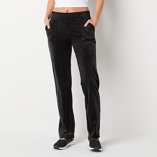 Juicy By Juicy Couture Womens Juniors Straight Mid Rise Track Pant