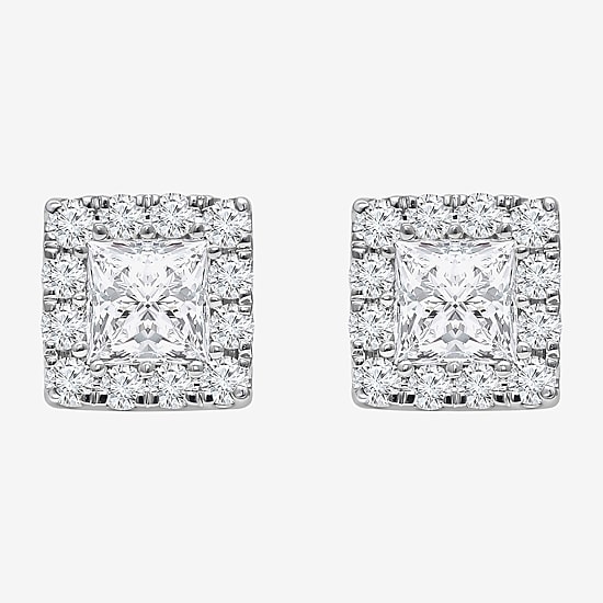 2 CT. T.W. Lab Grown White Diamond 10K Gold 4.4mm Stud Earrings