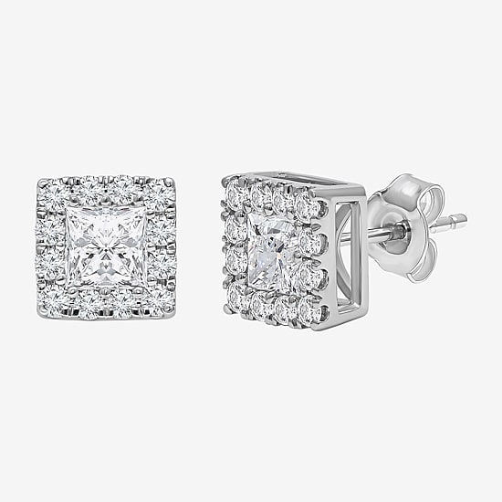 2 CT. T.W. Lab Grown White Diamond 10K Gold 4.4mm Stud Earrings