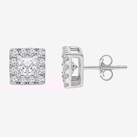 2 CT. T.W. Lab Grown White Diamond 10K Gold 4.4mm Stud Earrings
