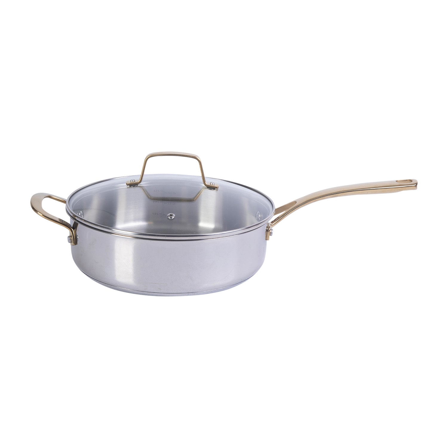 Martha Stewart Castelle Stainless Steel 4.2-qt. Saute Pan with Lid