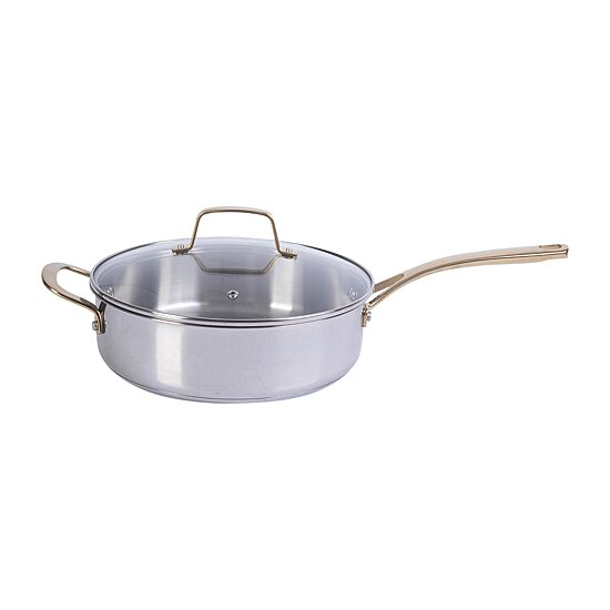 Martha Stewart Castelle Stainless Steel 4.2-qt. Saute Pan with Lid
