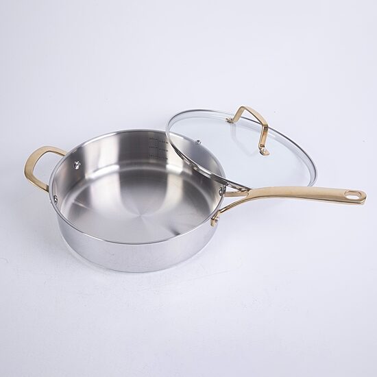 Martha Stewart Castelle Stainless Steel 4.2-qt. Saute Pan with Lid