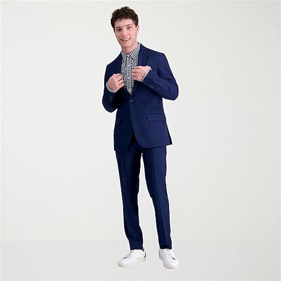 Haggar Smart Wash Tech Suit Mens Stretch Fabric Slim Fit Suit Jacket