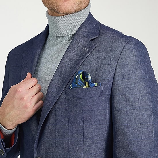 Haggar JMH Tailored Windowpane Mens Stretch Fabric Modern Fit Suit Jacket