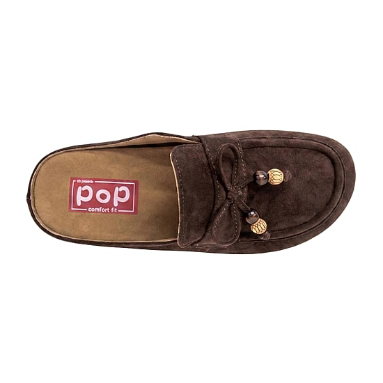 Pop Bretta Womens Round Closed Toe Slip-On Shoe