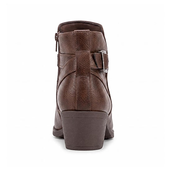 Pop Womens Raveline Block Heel Booties