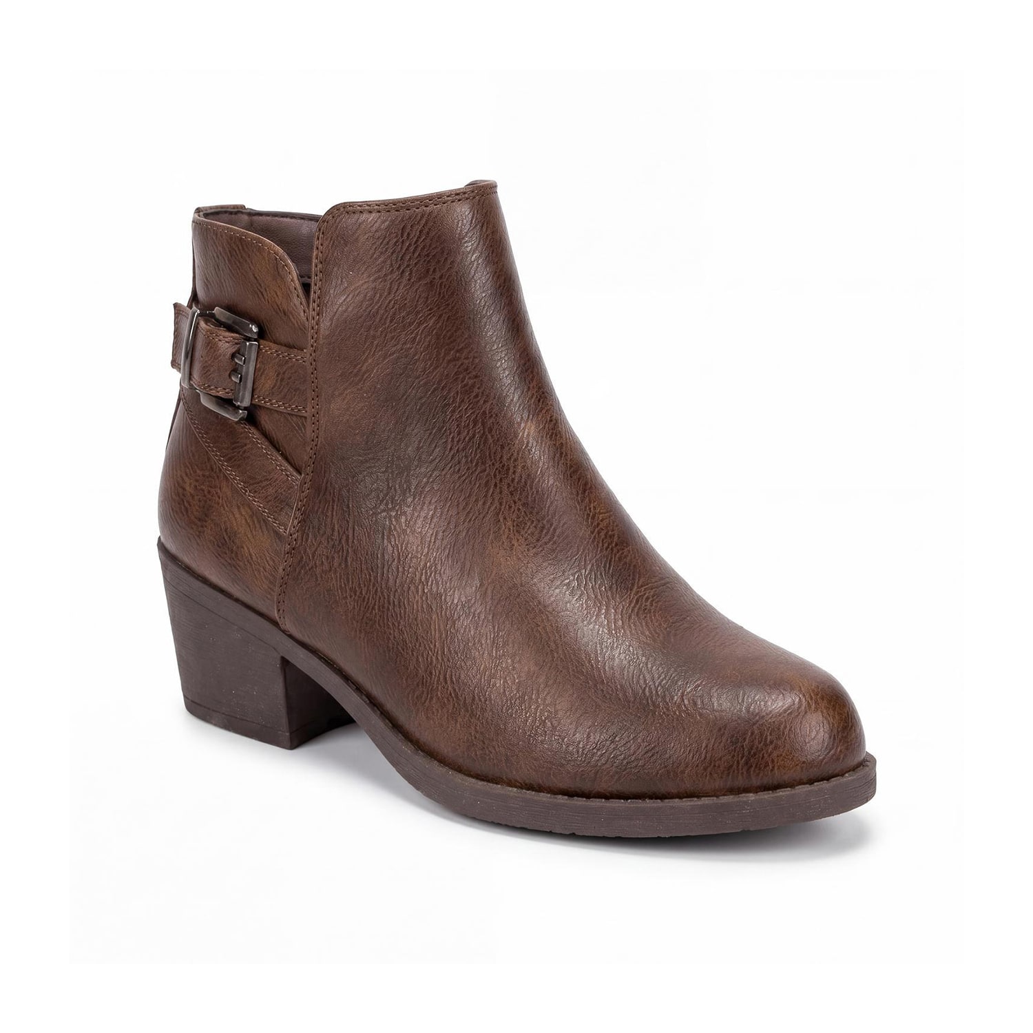 Pop Womens Raveline Block Heel Booties