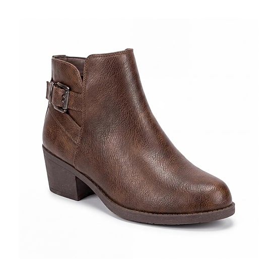 Pop Womens Raveline Block Heel Booties