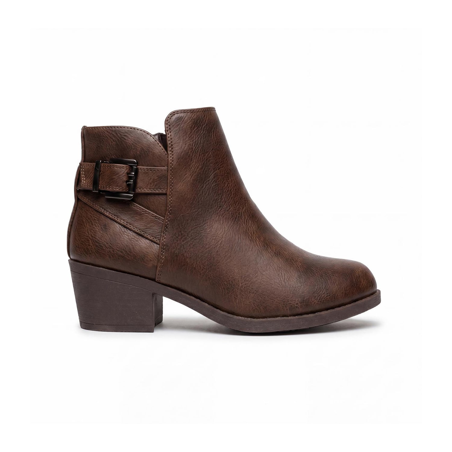Pop Womens Raveline Block Heel Booties