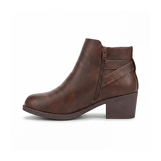 Pop Womens Raveline Block Heel Booties