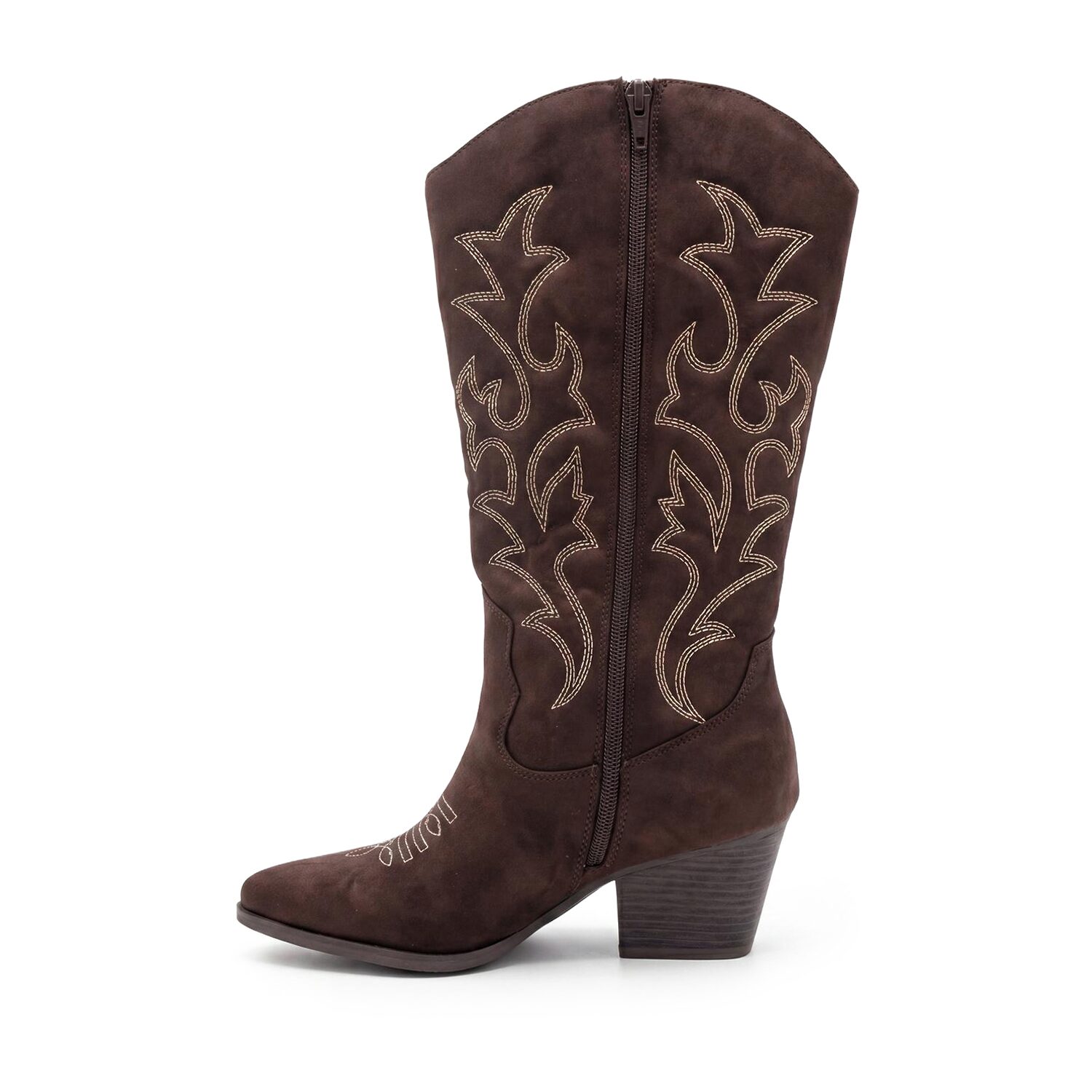 Pop Womens Ellary Block Heel Cowboy Boots