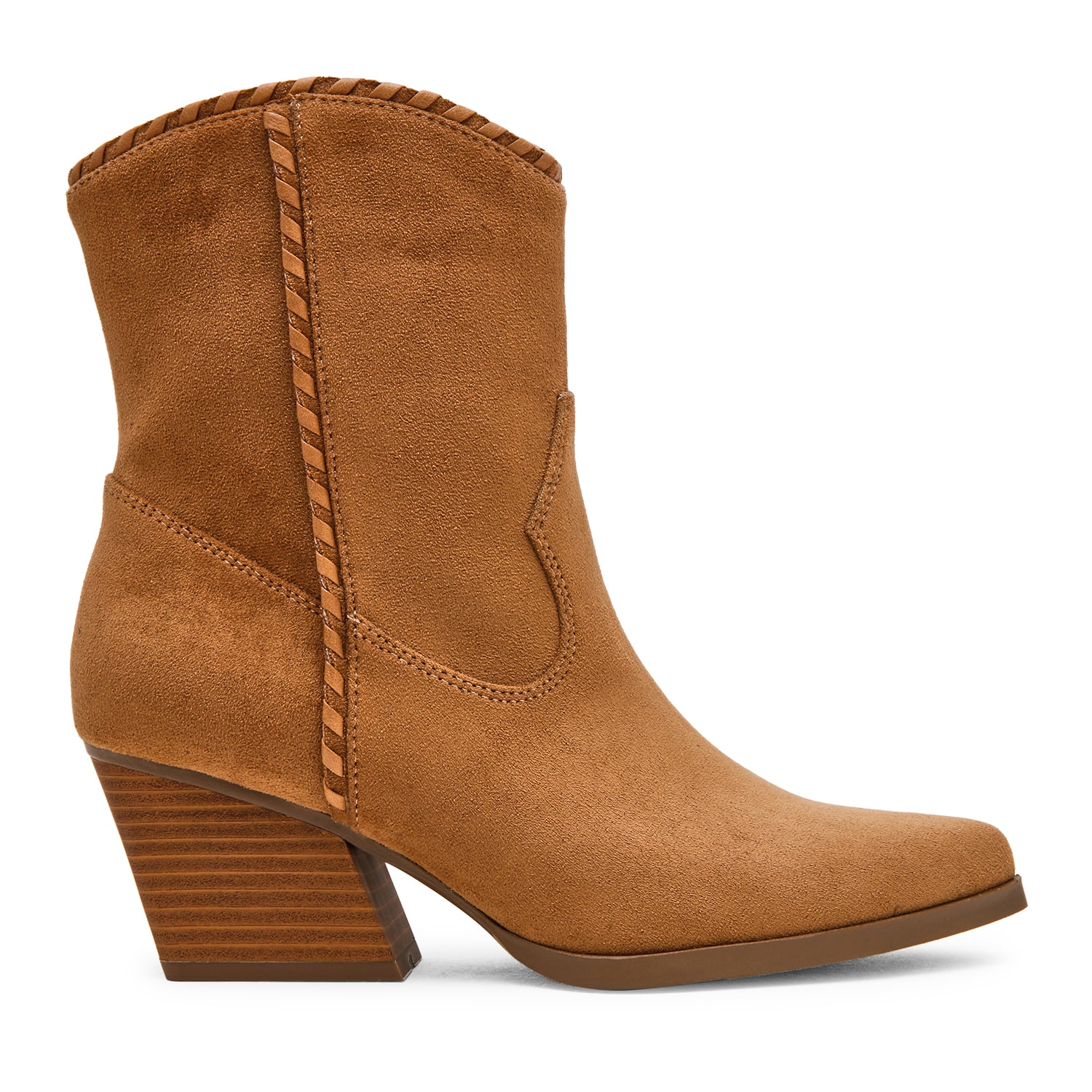 DV8 Womens Kimi Stacked Heel Cowboy Boots