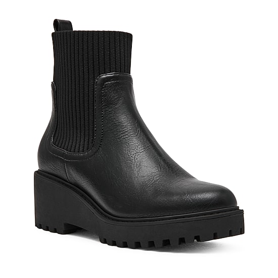 DV8 Womens Reana Chunky Heel Booties