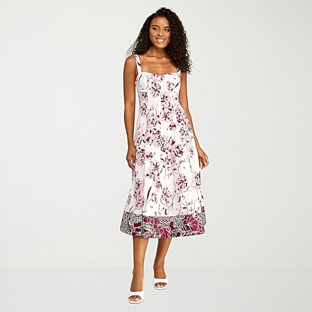 Marc New York Womens V Neck Sleeveless Fit + Flare Dress, Color
