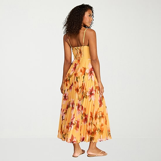 Premier Amour Womens Sweetheart Neck Sleeveless Floral Evening Gown