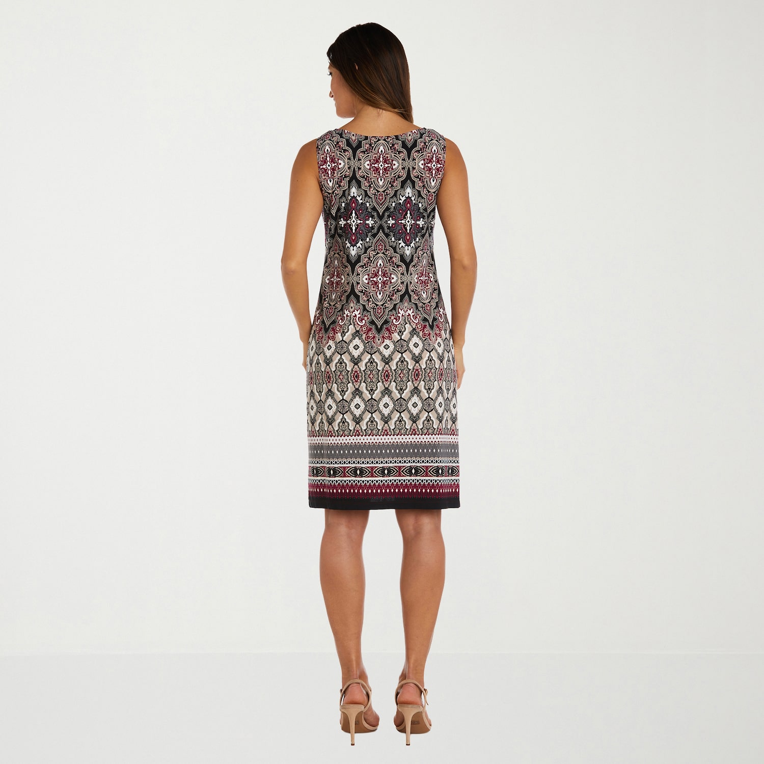 R & M Richards Womens Medallion Jacket Dress