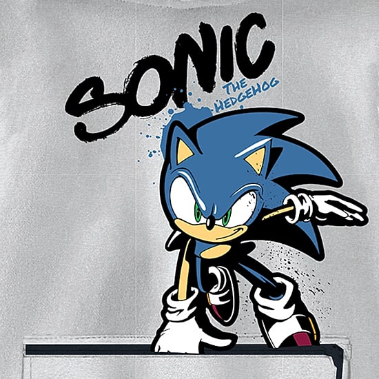 Little & Big Kid Boys Long Sleeve Sonic the Hedgehog Fleece Hoodie