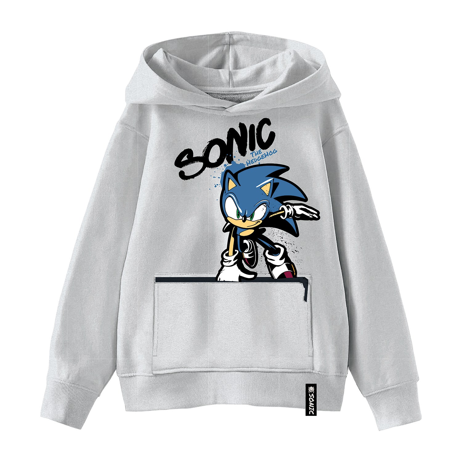 Little & Big Kid Boys Long Sleeve Sonic the Hedgehog Fleece Hoodie