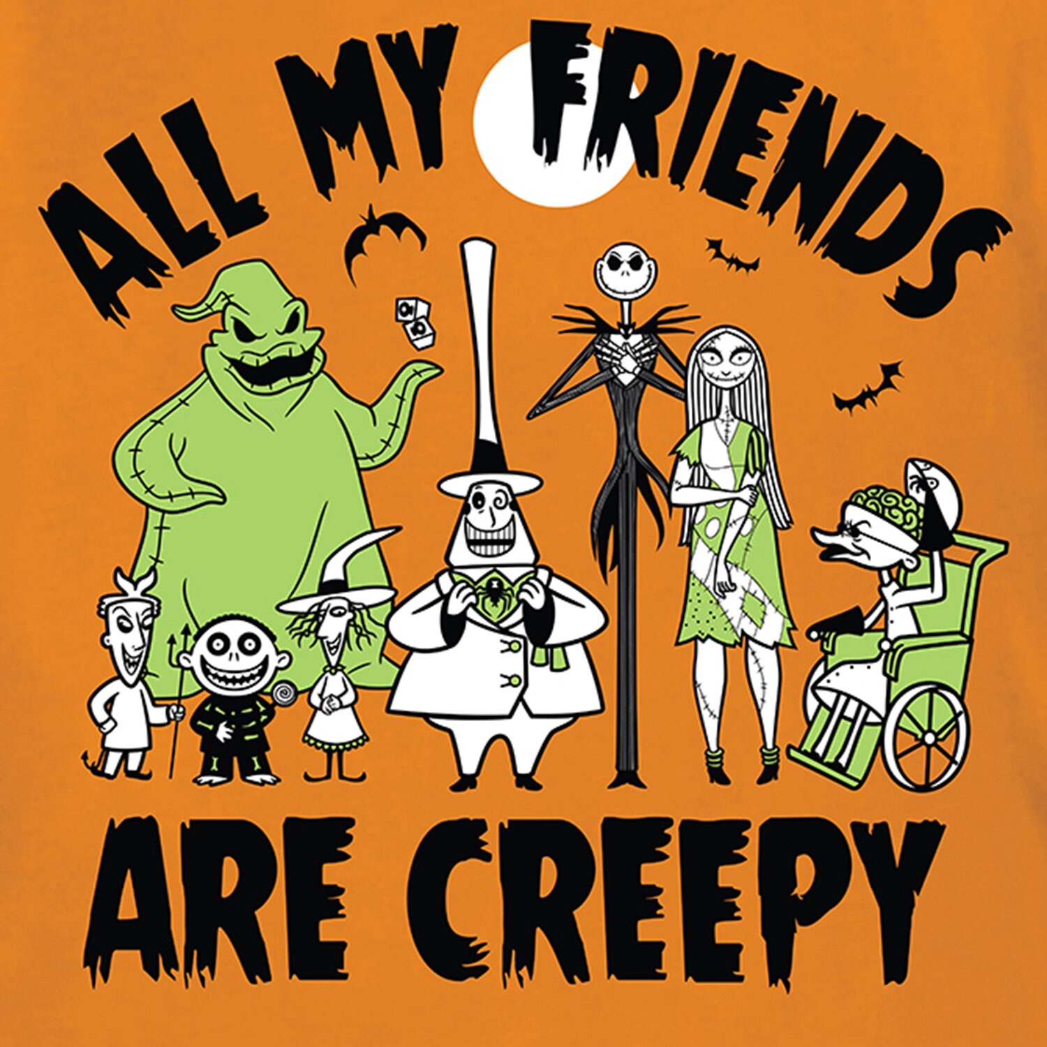 Little & Big Kid Boys Crew Neck Short Sleeve Regular Fit Nightmare Before Christmas Graphic T-Shirt