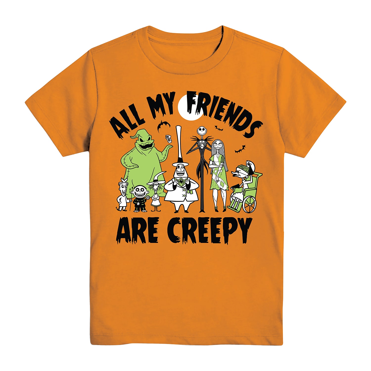 Little & Big Kid Boys Crew Neck Short Sleeve Regular Fit Nightmare Before Christmas Graphic T-Shirt