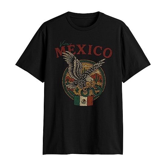 Mexico Mens Crew Neck Short Sleeve Regular Fit Graphic T-Shirt