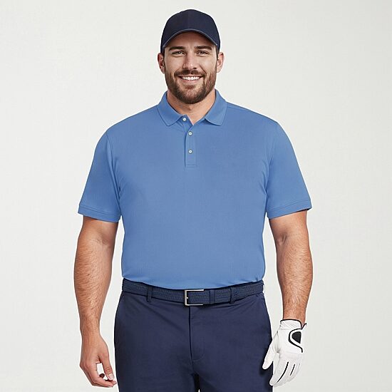 IZOD Performance Mesh Big and Tall Mens Regular Fit Short Sleeve Polo Shirt