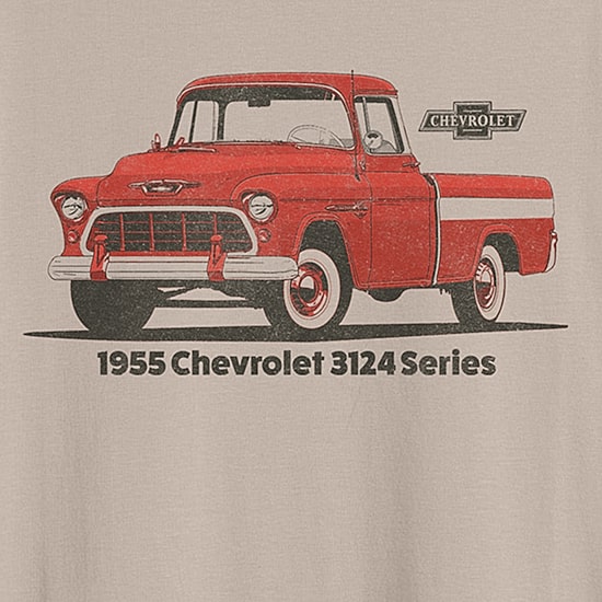 Chevrolet Mens Crew Neck Short Sleeve Classic Fit Big and Tall Graphic T-Shirt