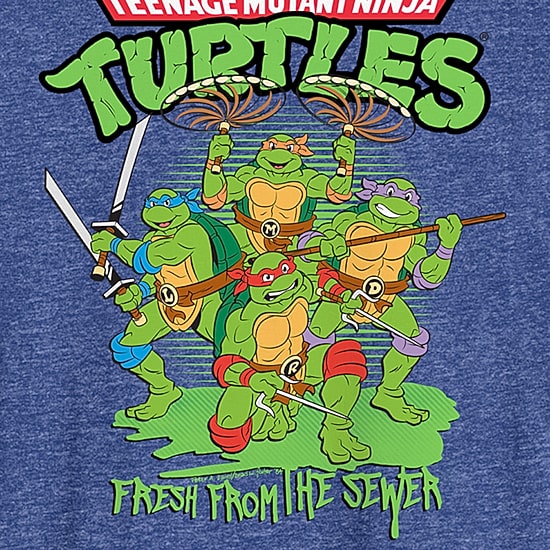 Mens Crew Neck Short Sleeve Classic Fit Teenage Mutant Ninja Turtles Big and Tall Graphic T-Shirt