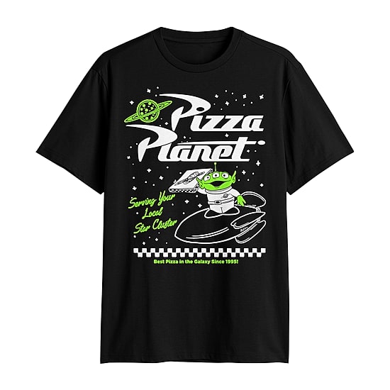 Pizza Planet Mens Crew Neck Short Sleeve Classic Fit Toy Story Big and Tall Graphic T-Shirt